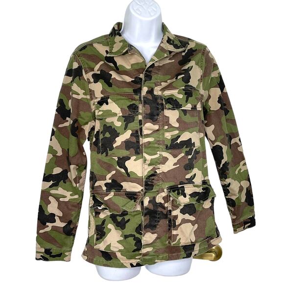 DL1961 Dakota Camouflage Button Down Jacket  XS - Picture 1 of 14